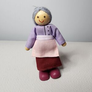 KidKraft Dollhouse Wooden Doll Poseable People Family Figures 4.5" Grandma